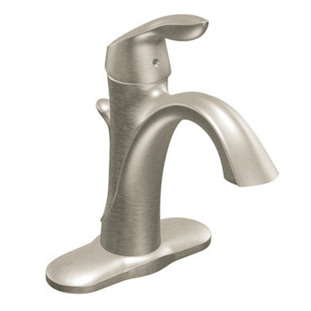 MOEN One-Handle Bathroom Faucet Brushed Nickel 6400BN